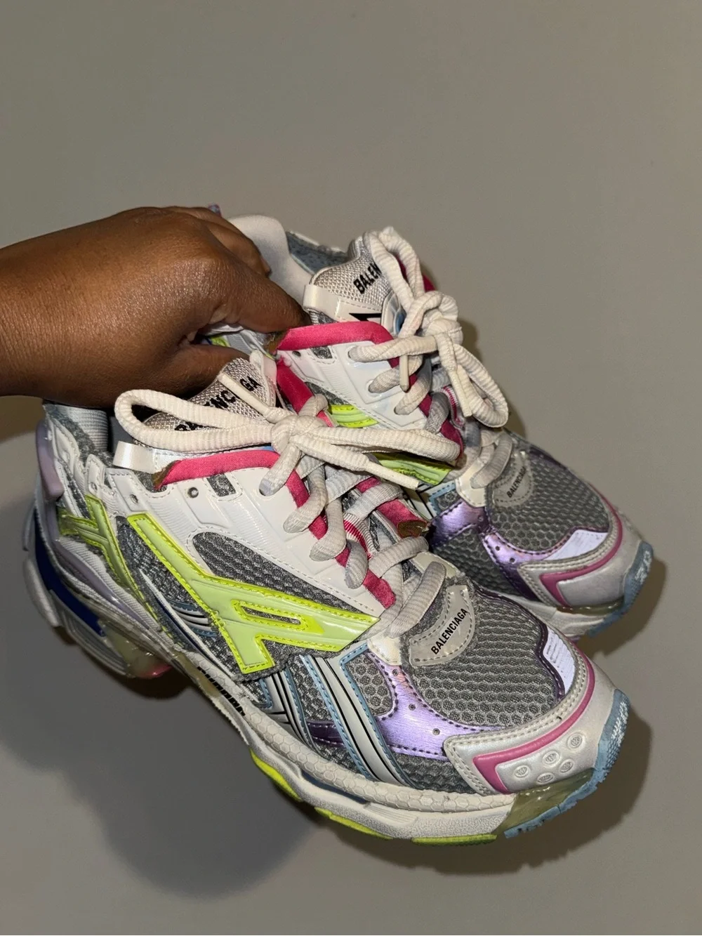 Balenciaga Mesh Panelled Sneakers